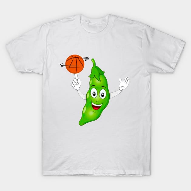 Green Bean Plain T-Shirt by Rydoo Designs